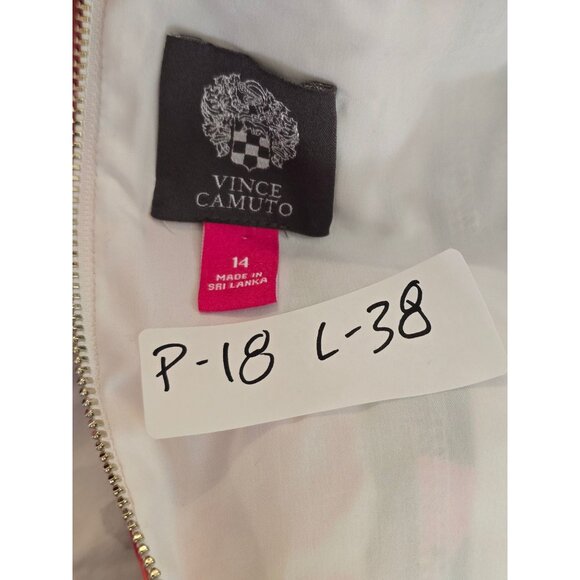 Vince Camuto Sleeveless Floral Swing Dress Pink White Green Casual Summer fairy - Picture 4 of 4